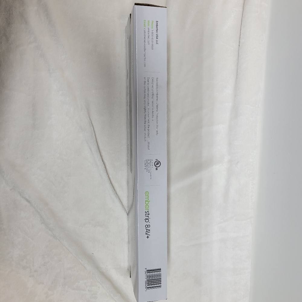 Surge protected Power Strip emberstrip 8 AV+ New in box - Picture 6 of 8